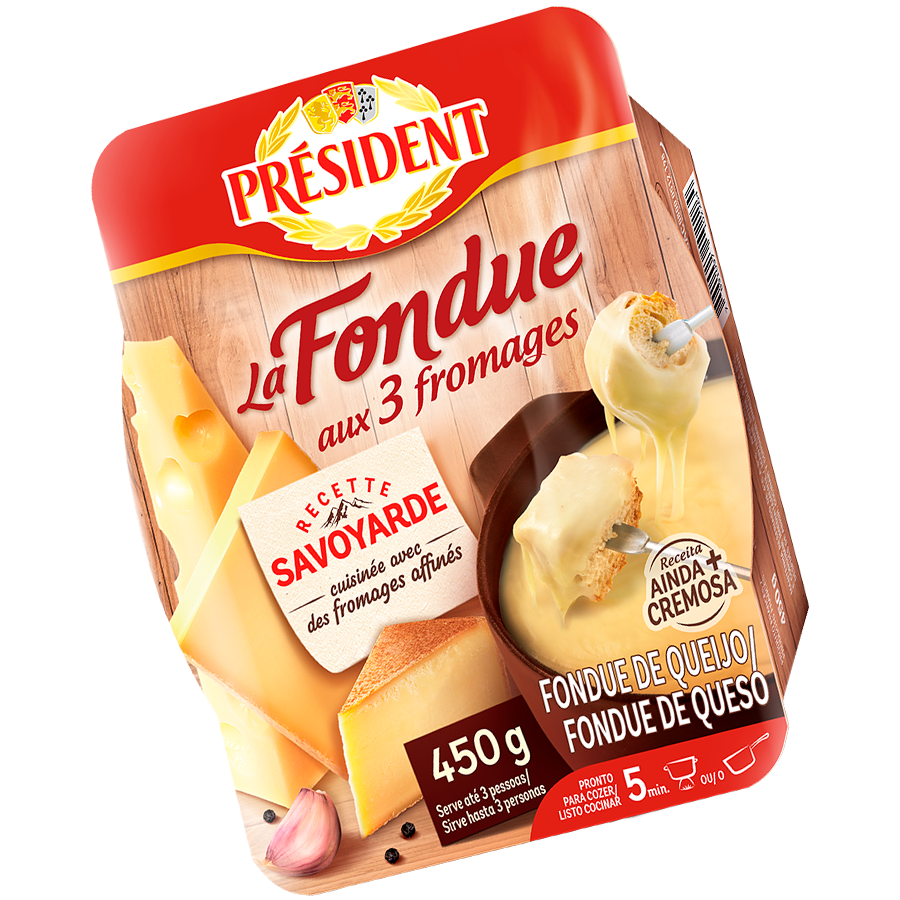 Queijo Président – Extra Fondue Unid 450g