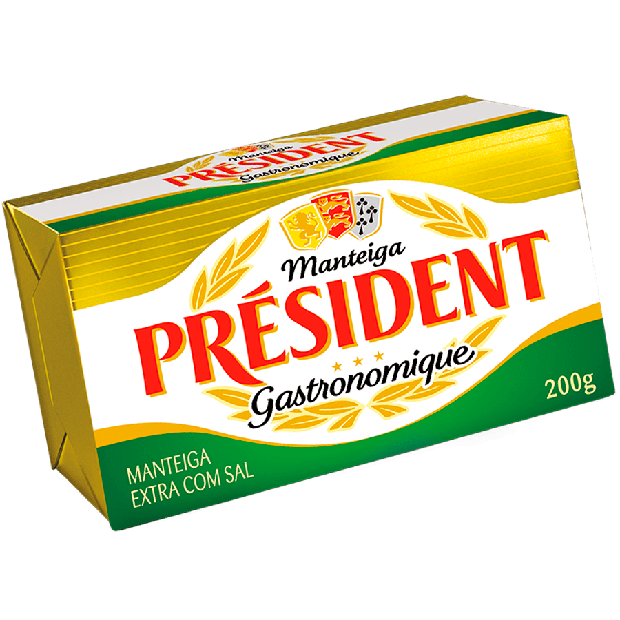Manteiga Président - Tablete com sal 200g