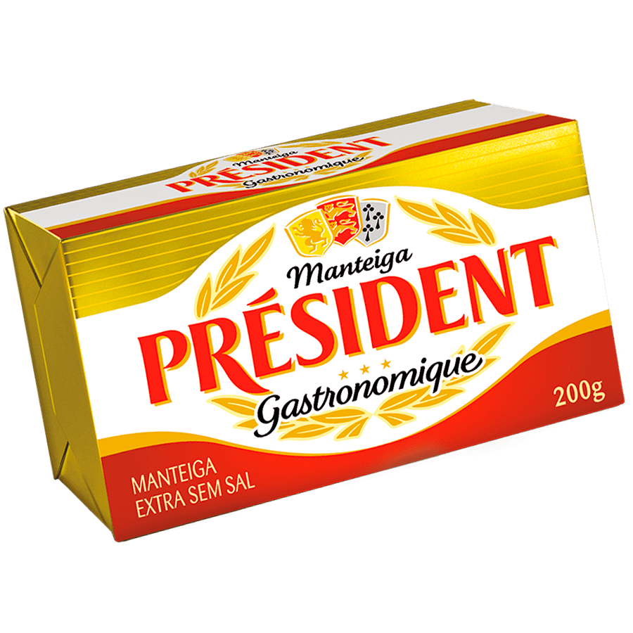 Manteiga Président – Tablete sem sal 200g