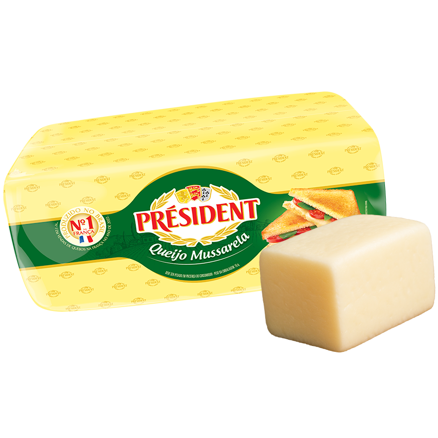 Queijo Président – Mussarela Peça (peso variável) 150g