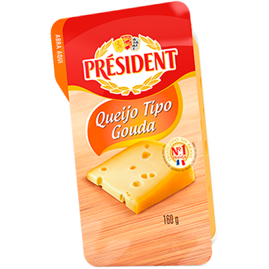 Queijo Président – Gouda Fatiado 130g