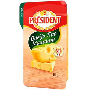 Queijo Président – Maasdam Peça (peso variável) 160g