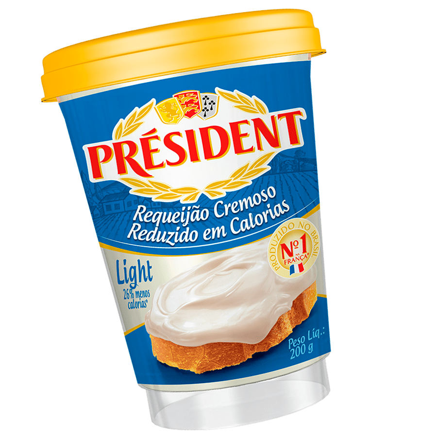 Cremes Président – Requeijão Light 200g